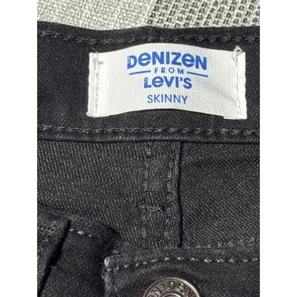 Levis‎ denizen  ids Black Denim Jeans Straight Leg Casual Pants Size 16